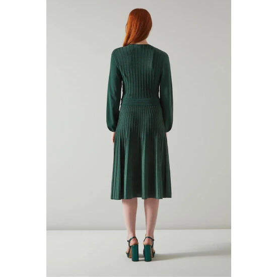 unnamed-file-861.jpg LK Bennett Green Merida Metallised Fibre Rib Knit Wrap Dress -LK Bennett Shop unnamed file 861