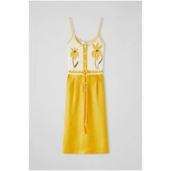 LK Bennett Lucia Yellow Embroidered Cami Dress -LK Bennett Shop unnamed file 884