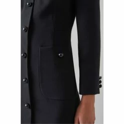 LK Bennett Keeler Crêpe Button-Through Black Dress -LK Bennett Shop unnamed file 887