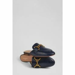 LK Bennett Connie Navy Leather Snaffle-Detail Backless Loafers -LK Bennett Shop unnamed file 94