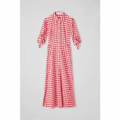 LK Bennett Saffron Red/White Check Shirt Dress -LK Bennett Shop unnamed file 950