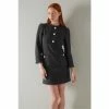 Lk Bennett Chelsea Black Sparkle Tweed Dress